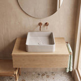 Square Above Counter Concrete Basin Pop Up Waste Included 390x390x120mm - Various Colour