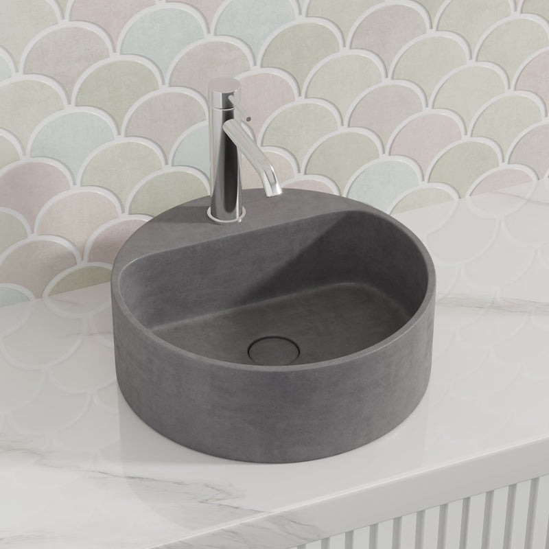 BK-Burano-B2 French Grey Concrete Basin