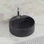 400X400X140Mm Round Above Counter Concrete Basin Light Charcoal Pop Up Waste Included Basins