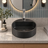 400x400x140mm Round Above Counter Concrete Basin Pop Up Waste Included In Various Colour