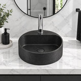400x400x140mm Round Above Counter Concrete Basin Pop Up Waste Included In Various Colour