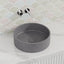 390X390X120Mm Round Above Counter Concrete Basin French Grey Pop Up Waste Included Basins