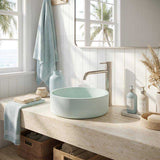 Round Above Counter Concrete Basin Pop Up Waste Included 390x390x120mm - Various Colour