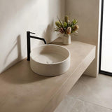 Round Above Counter Concrete Basin Pop Up Waste Included 390x390x120mm - Various Colour