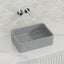 400X280X120Mm Rectangle Above Counter Concrete Basin Grey Mist Pop Up Waste Included Basins