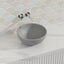 360X360X145Mm Round Above Counter Concrete Basin Grey Mist Pop Up Waste Included Basins