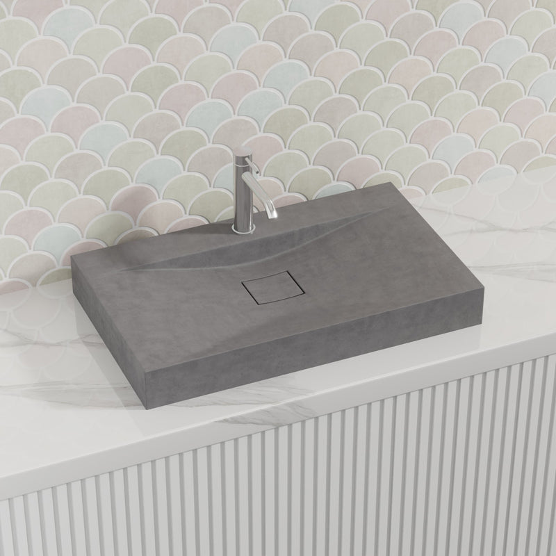 Concrete Basin French Grey