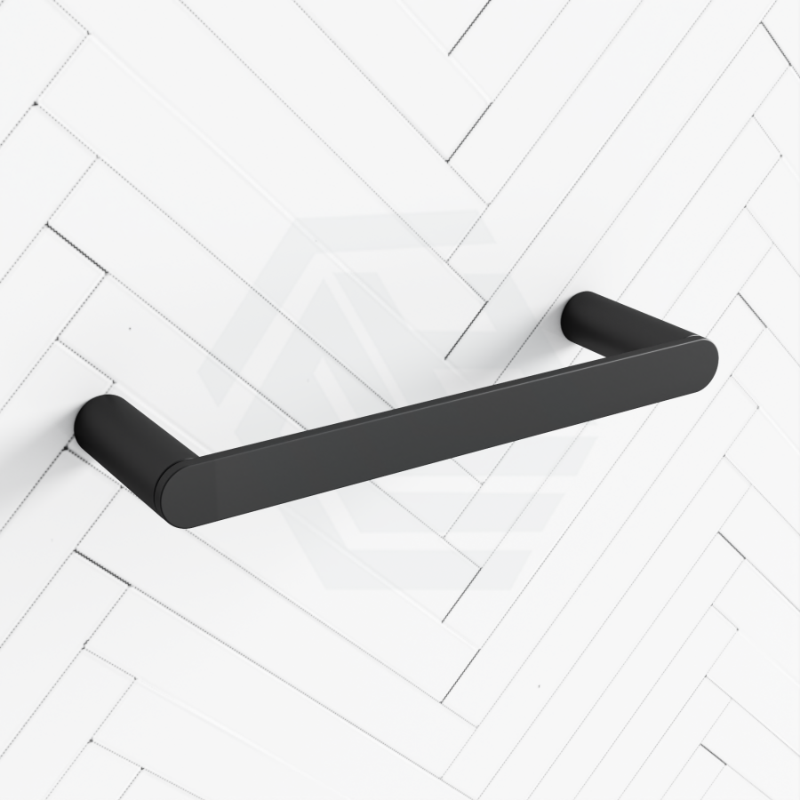 Black Single Towel Holder 300mm Stainless Steel 304 Wall Mounted Hand Holders