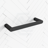 Black Single Towel Holder 300mm Stainless Steel 304 Wall Mounted Hand Holders