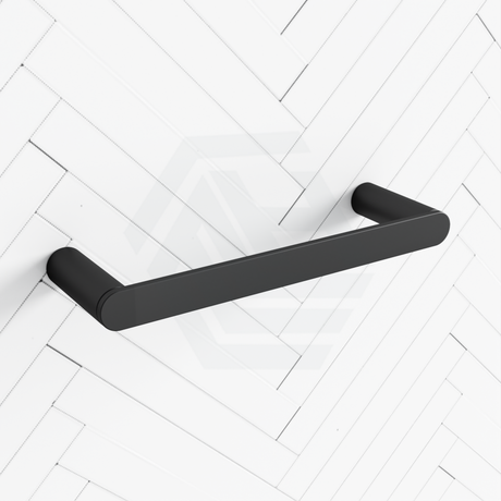Black Single Towel Holder 300mm Stainless Steel 304 Wall Mounted Hand Holders