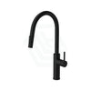 Black Solid Brass Round Mixer Tap With 360 Swivel Pull Out Spray For Kitchen Sink Mixers
