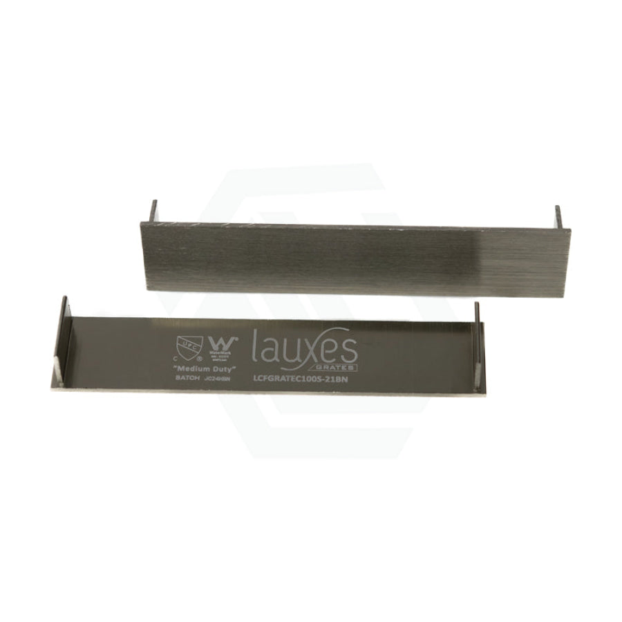N#7(Nickel) 100-3000x100x21mm Lauxes Aluminium Brushed Nickel Slimline Tile Insert Shower Pool Drain