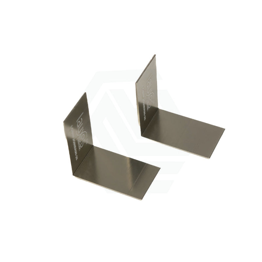 Lauxes Brushed Nickel 90-Degree Shower Grate Joiners 14/21/26mm