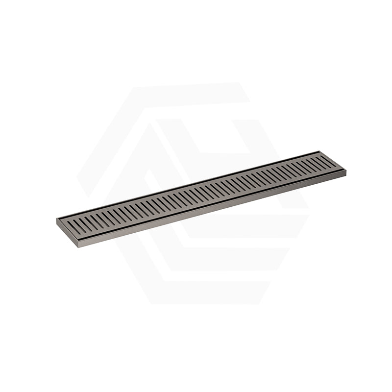 N#7(Nickel) 100-3000mm Lauxes Brushed Nickel Shower Grate Drain Aluminium Next Generation 14 Any Size Indoor Outdoor