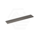 N#7(Nickel) 100-3000mm Lauxes Brushed Nickel Shower Grate Drain Aluminium Next Generation 14 Any Size Indoor Outdoor