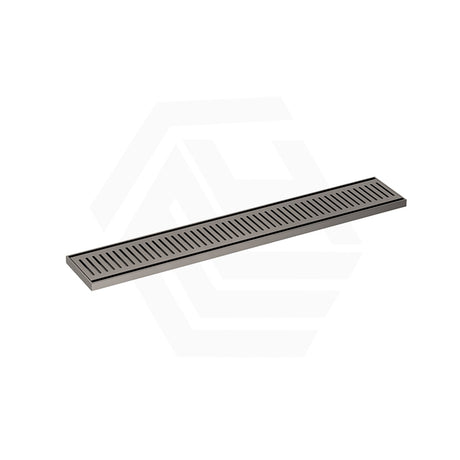 N#7(Nickel) 100-3000mm Lauxes Brushed Nickel Shower Grate Drain Aluminium Next Generation 14 Any Size Indoor Outdoor