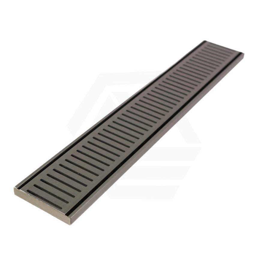 N#7(Nickel) 100-3000mm Lauxes Brushed Nickel Shower Grate Drain Aluminium Next Generation 14 Any Size Indoor Outdoor