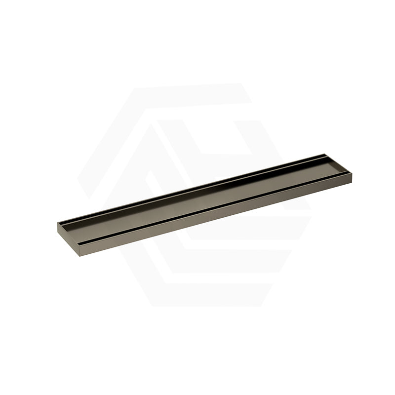 N#7(Nickel) 100-5600x100x26mm Lauxes Shower Grate Drain Aluminium Brushed Nickel Slimline Tile Insert Indoor Outdoor Surface