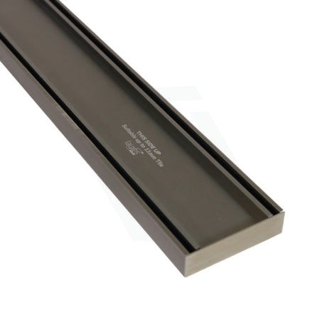 N#7(Nickel) 100-5600x100x26mm Lauxes Shower Grate Drain Aluminium Brushed Nickel Slimline Tile Insert Indoor Outdoor Surface