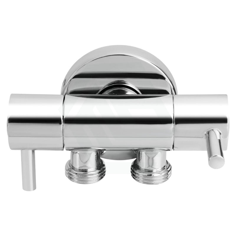Brass Chrome Double Outlet Toilet Bidet Diverter Angle Valve