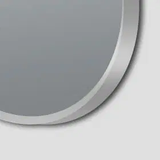 N#1(Nickel) 600/700/800Mm Bathroom Brushed Nickel Framed Round Mirror Wall Mounted Mirrors