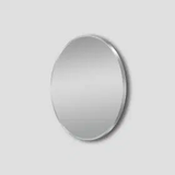N#1(Nickel) 600/700/800Mm Bathroom Brushed Nickel Framed Round Mirror Wall Mounted Mirrors