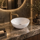 Above Counter Ceramic Basin Round 280x280x115mm - Gloss White