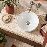Above Counter Ceramic Basin Round 280x280x115mm - Gloss White