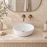 Above Counter Ceramic Basin Round 280x280x115mm - Gloss White