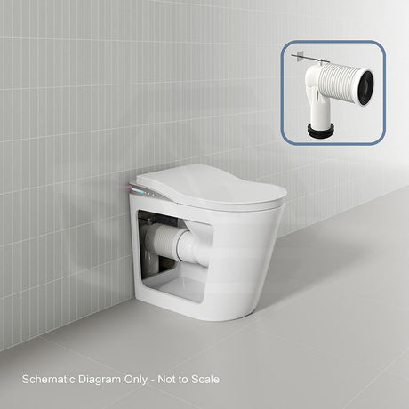 BathTec 700x390x510mm Intergrated Tank Series K2 Smart Toilet with Sleek Tech-Inspired Exterior and Side Button Control