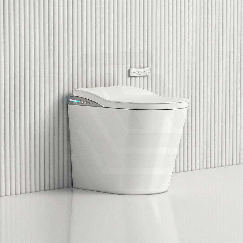 BathTec Intergrated Tank Series K2 Smart Toilet with Sleek Tech-Inspired Exterior and Side Button Control 700x390x510mm