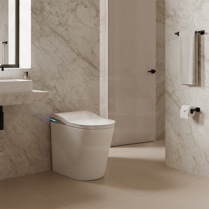 BathTec Intergrated Tank Series K2 Smart Toilet with Sleek Tech-Inspired Exterior and Side Button Control 700x390x510mm