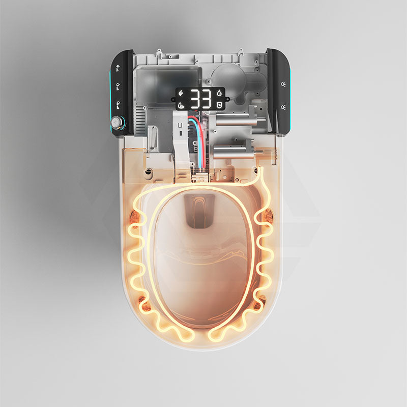 BathTec 700x410x485mm Intergrated Tank Series U1 Smart Toilet with Dual-User Memory and Smart LED Touch Screen
