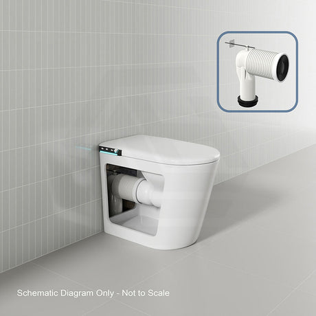 BathTec 700x410x485mm Intergrated Tank Series U1 Smart Toilet with Dual-User Memory and Smart LED Touch Screen