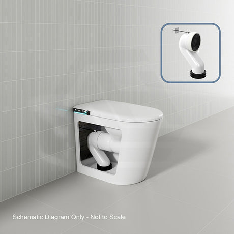 BathTec 700x410x485mm Intergrated Tank Series U1 Smart Toilet with Dual-User Memory and Smart LED Touch Screen