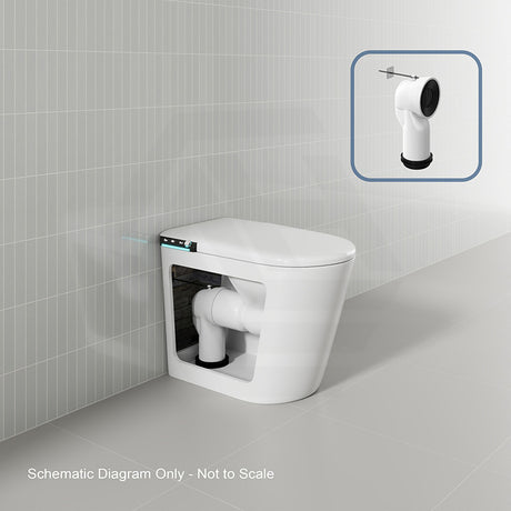BathTec 700x410x485mm Intergrated Tank Series U1 Smart Toilet with Dual-User Memory and Smart LED Touch Screen