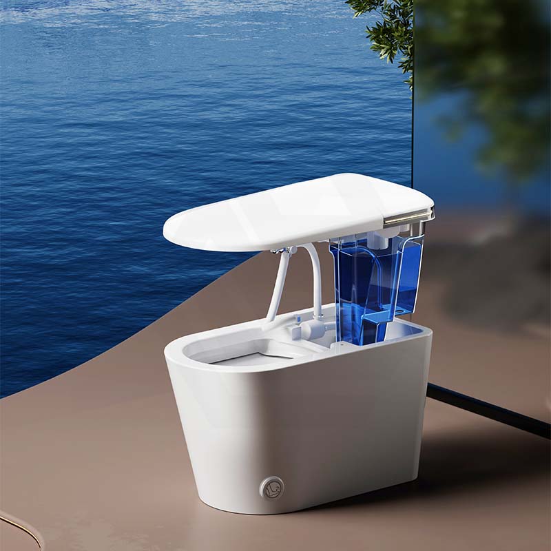 BathTec Intergrated Tank Series U7 Smart Toilet with Hands-Free Auto-Open Lid and Auto Flushing System 700x400x475mm