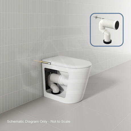 BathTec 700x400x475mm Intergrated Tank Series U7 Smart Toilet with Hands-Free Auto-Open Lid and Auto Flushing System