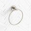 N#1(Nickel) Aquaperla Lucid Pin Round Brushed Nickel Hand Towel Ring Wall Mounted Holders