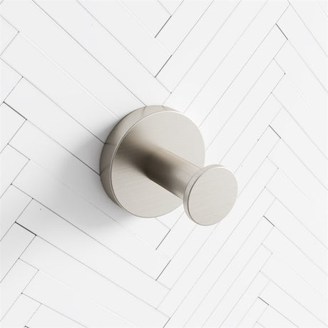 Robe Hook Stainless Steel Round Brushed Nickel