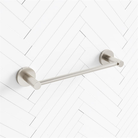 Norico Round Brushed Nickel Hand Towel Holder 347Mm Wall Mounted Bathroom Products