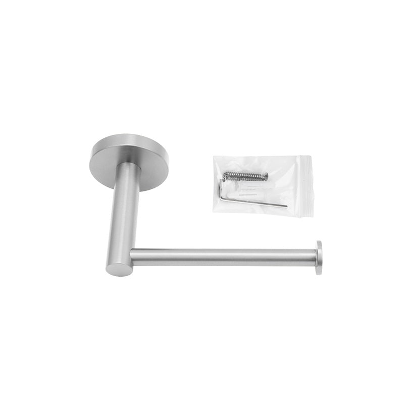 N#1(Nickel) Round Brushed Nickel Toilet Paper Roll Holder Stainless Steel Wall Mounted