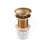 Aquaperla 32/40mm Mushroom Solid Brass Basin Pop Up Waste NO Overflow Colours Available