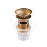 G#1(Gold) Aquaperla 32/40mm Brushed Brass Mushroom Solid Brass Basin Pop Up Waste with Overflow