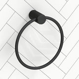 Bella Vista Mica Fluted Round Stainless Steel Towel Ring Variant Colour Available
