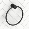 Bella Vista Mica Fluted Round Stainless Steel Towel Ring Variant Colour Available