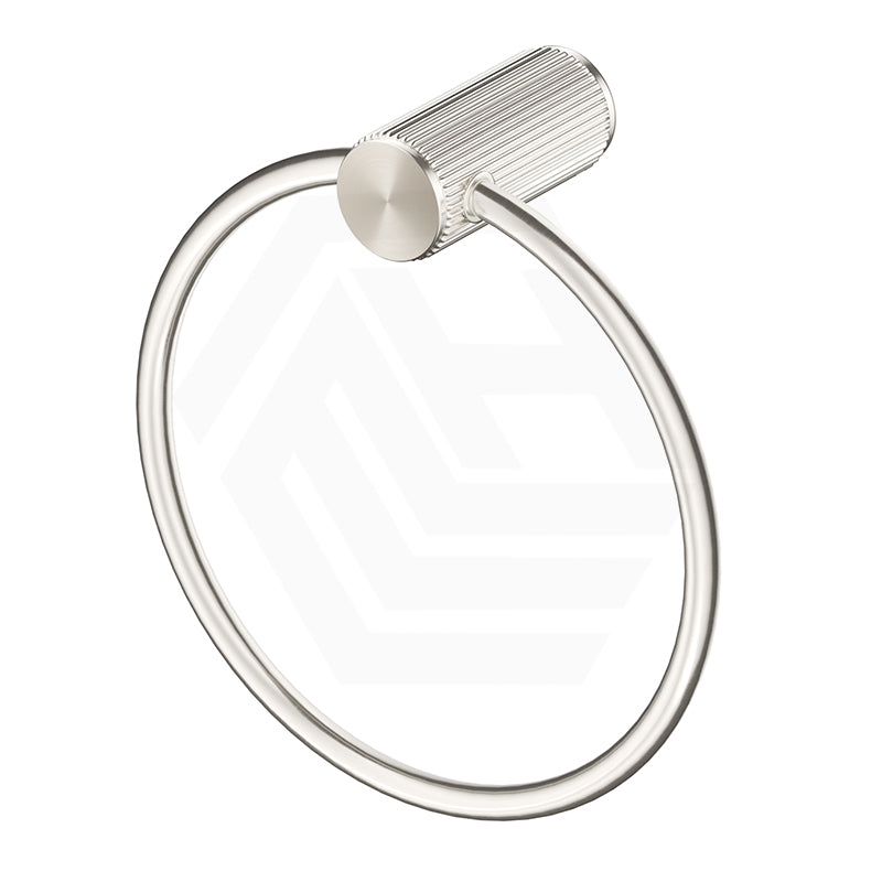 N#5(Nickel) Bella Vista Mica Fluted Round Stainless Steel Towel Ring
