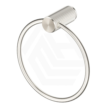 N#5(Nickel) Bella Vista Mica Fluted Round Stainless Steel Towel Ring