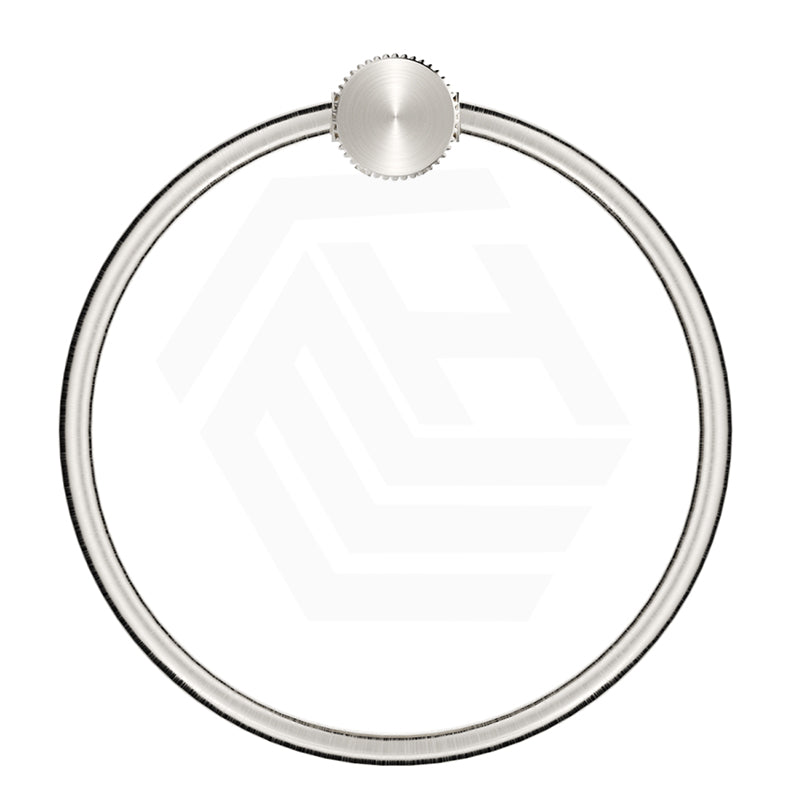 N#5(Nickel) Bella Vista Mica Fluted Round Stainless Steel Towel Ring