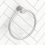 Bella Vista Mica Fluted Round Stainless Steel Towel Ring Variant Colour Available